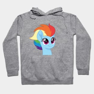 Rainbow Dash portrait short mane Hoodie